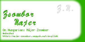 zsombor majer business card